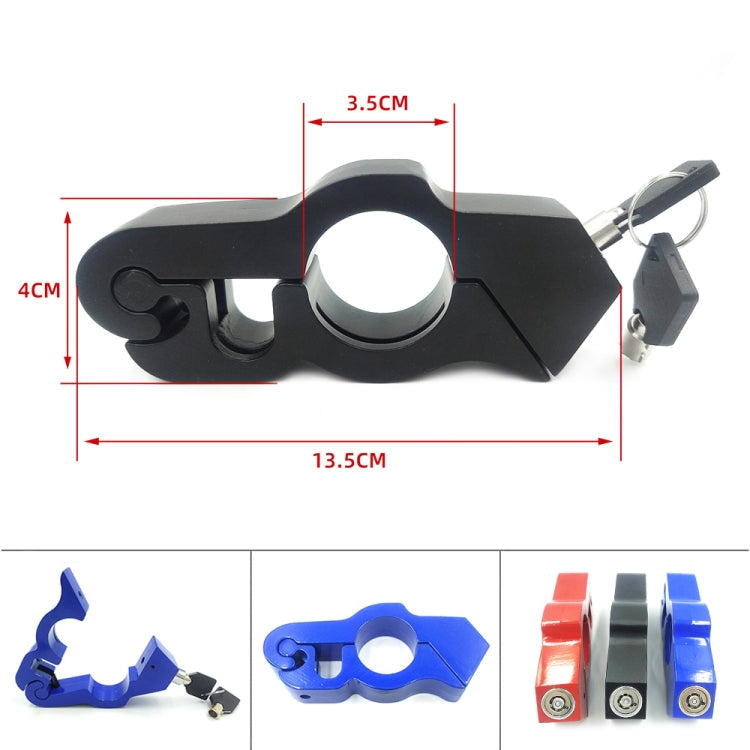 Motorcycle Aluminum Alloy Throttle Handle Lock (Red)