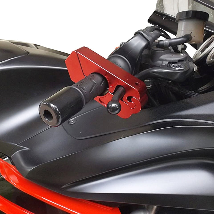 Motorcycle Aluminum Alloy Throttle Handle Lock (Black)