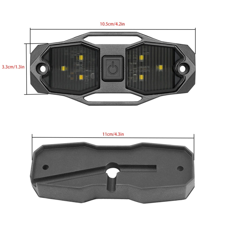 For UTV ATV Polaris RZR Golf Cart Motorcycle LED Guard Bar Light