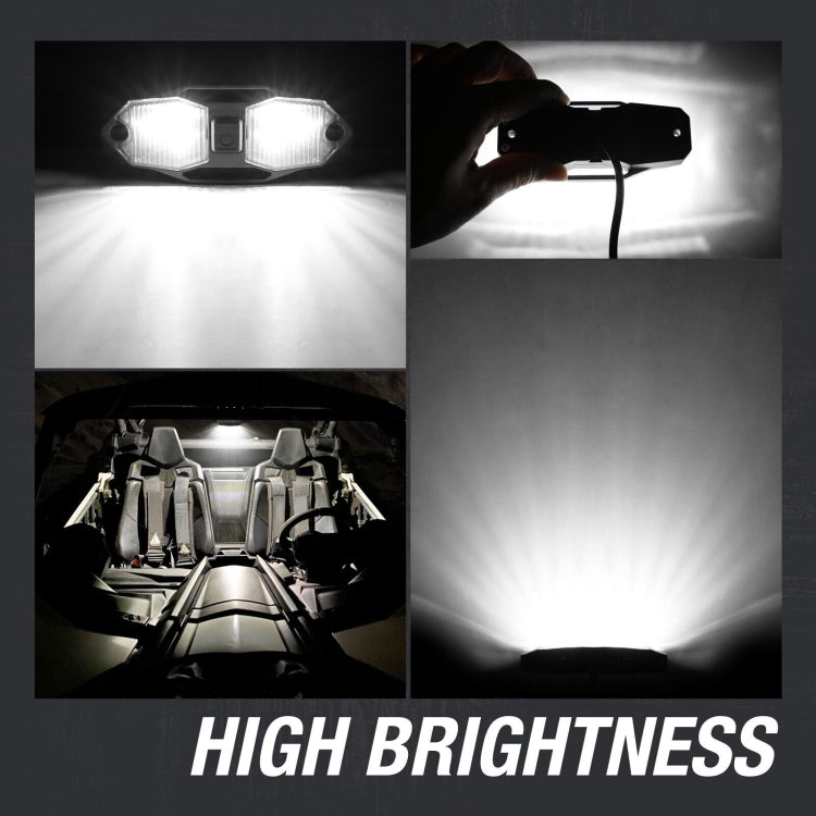 For UTV ATV Polaris RZR Golf Cart Motorcycle LED Guard Bar Light