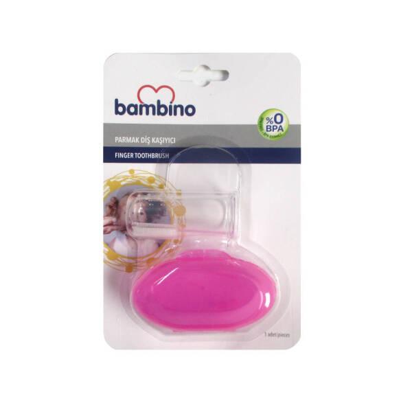 Bambino Finger Toothbrush Pink - Gentle Baby Oral Care & Teething Relief