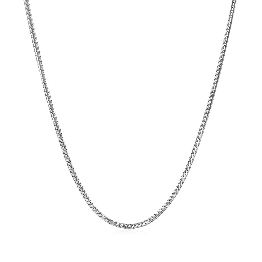 14k White Gold Franco Chain 1.2mm