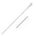 18k White Gold Round Wheat Chain (1.20 mm)