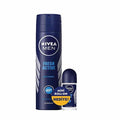Nivea Men's Fresh Active Deodorant Spray 150ml + Roll-On 25ml - Long Lasting Protection