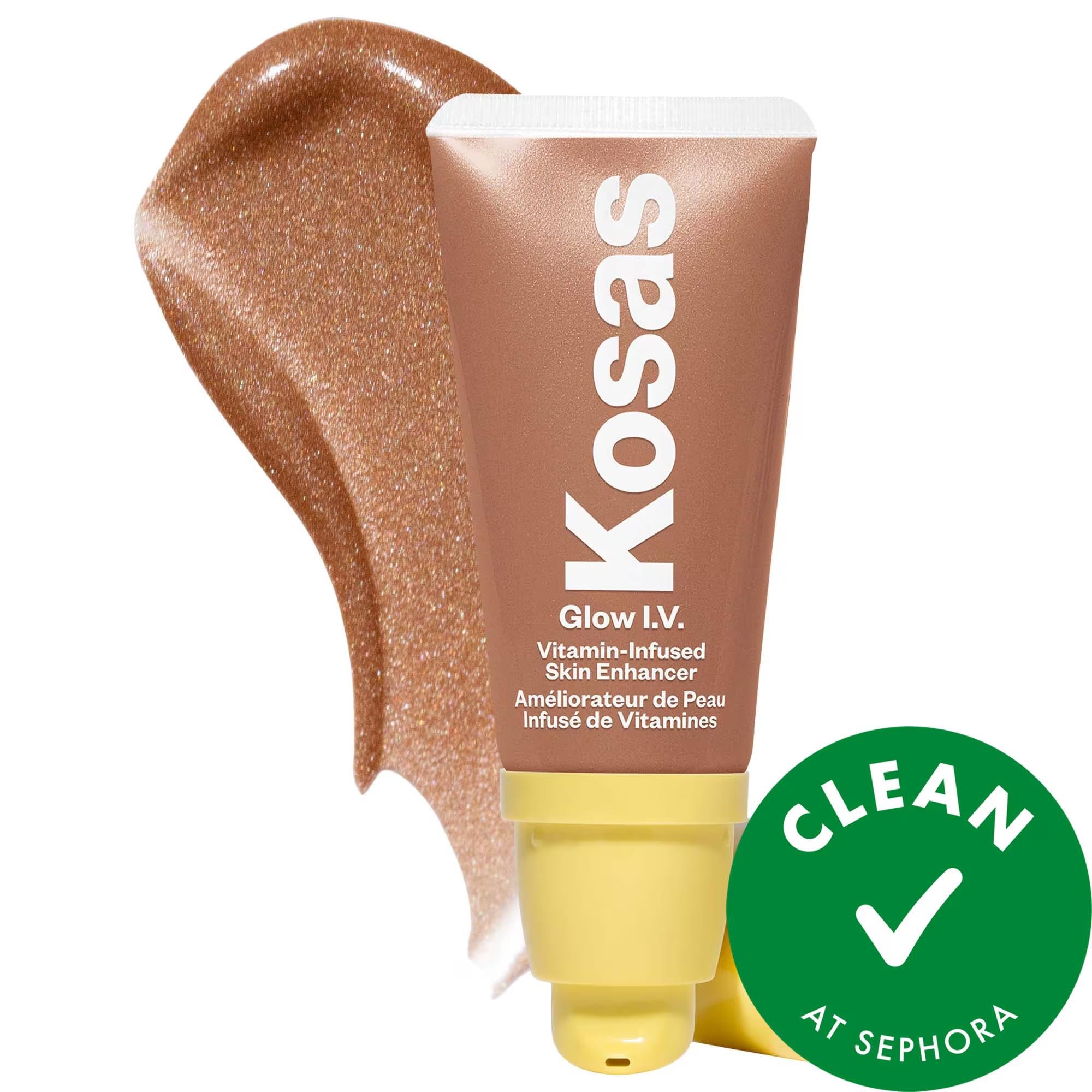 Glow I.V. Vitamin-Infused Skin Illuminating Enhancer - Natural Glow, Hydrating Liquid Highlighter for Sensitive Skin
