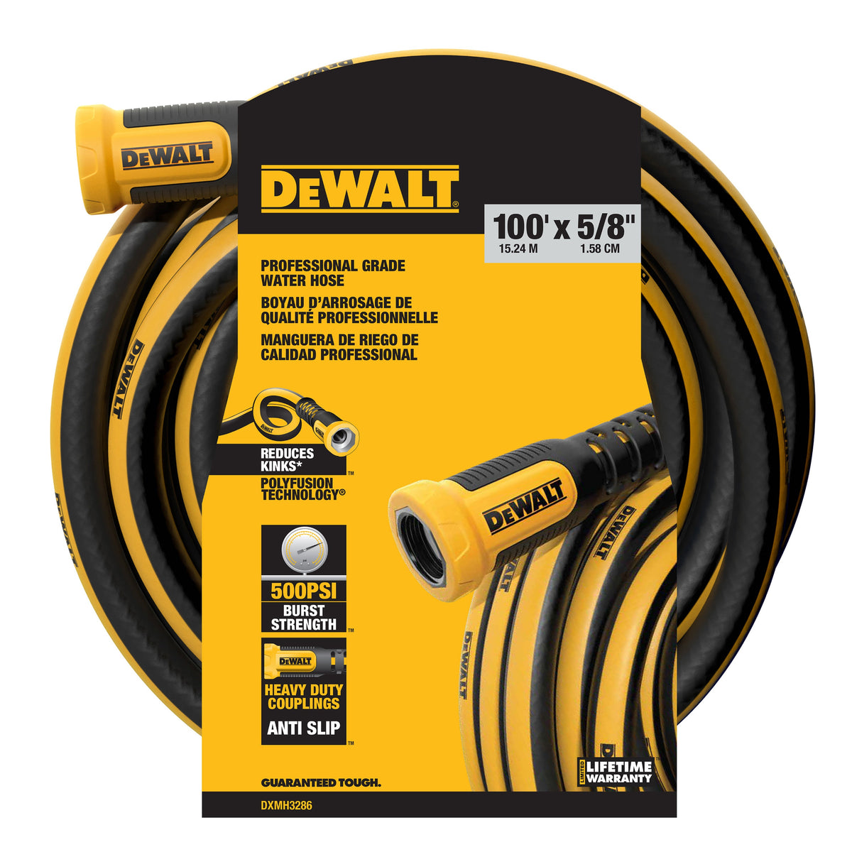 DEWALT 100' x 5/8" Professional Grade Water Hose | DXMH3288