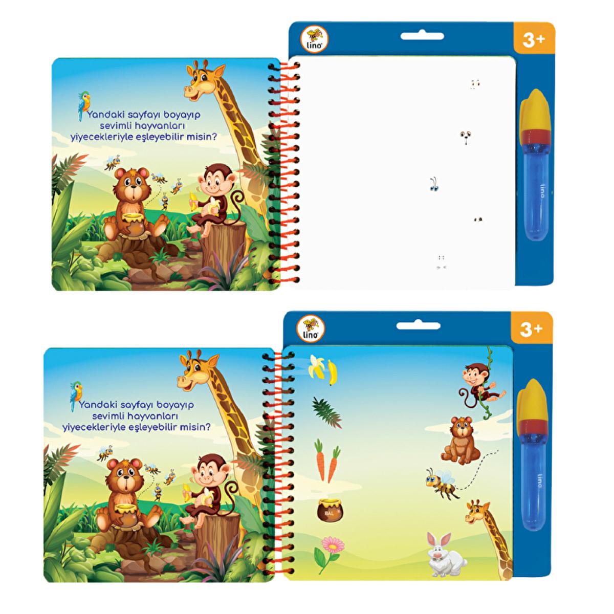 Lino Magic Water Painting Book for Kids: Reusable,  Mess-Free Coloring Fun & Educational Art Activity Ð Water Reveal, Thick Pages, Safe & Engaging