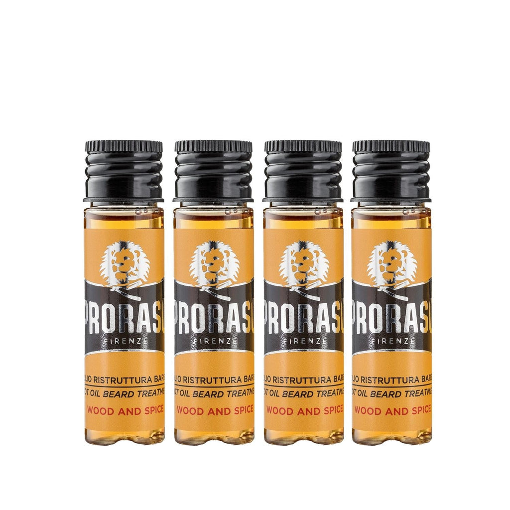 Proraso Hot Beard Oil Treatment Nourishing & Conditioning 4 x 17 ml