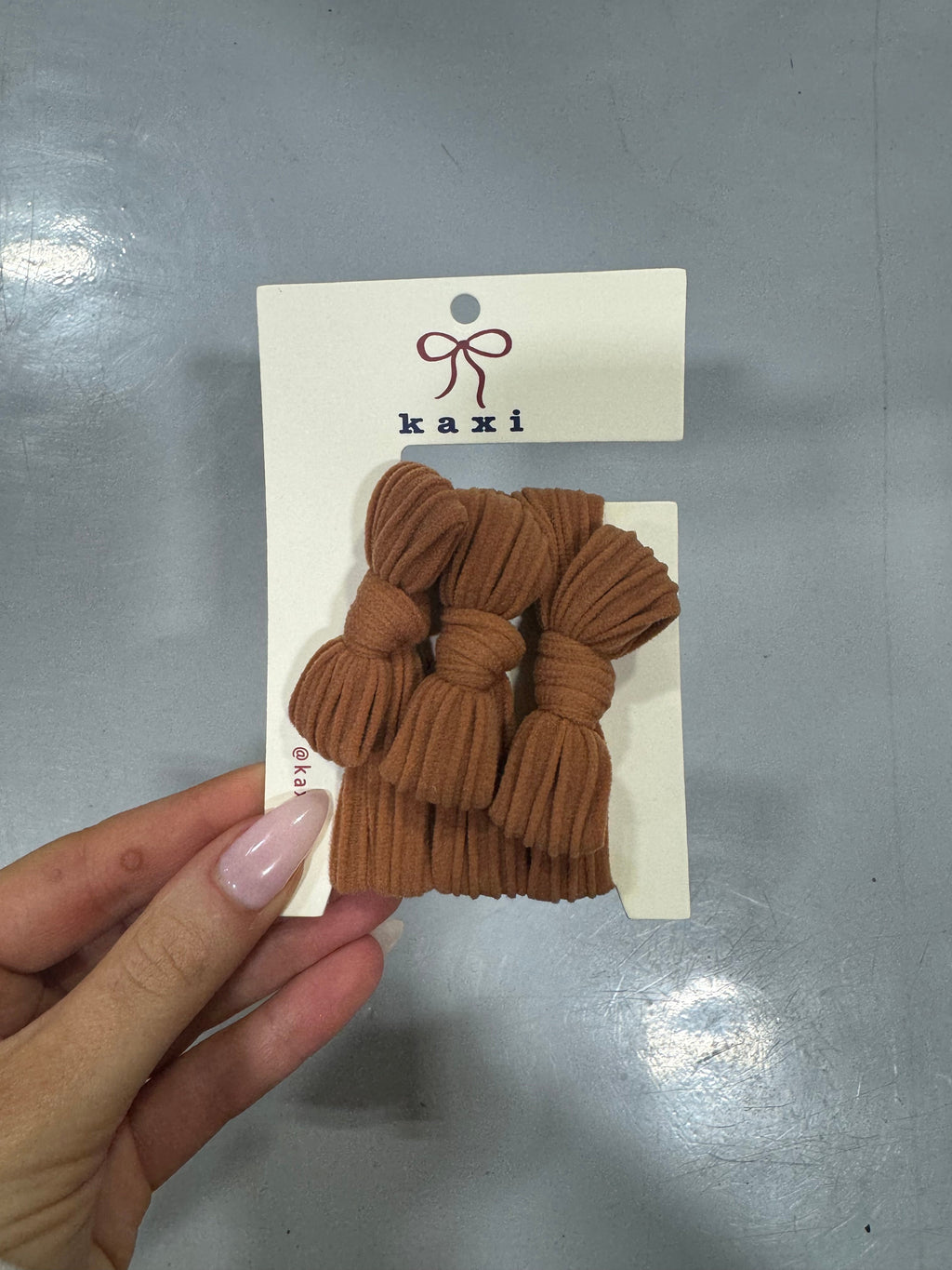 BOW SLICK BACK PONYTAILS (PACK OF 3)