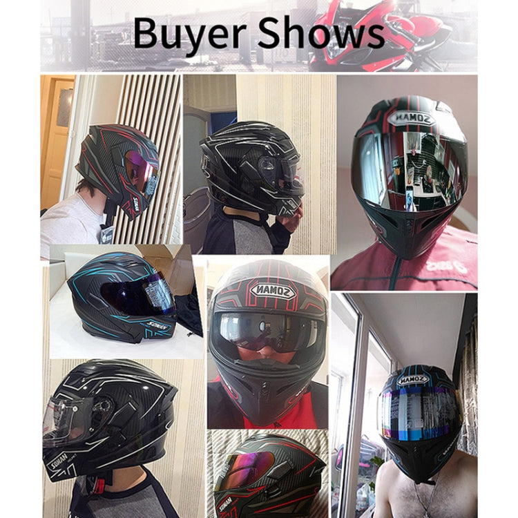Soman 955 Skyeye Motorcycle Full / Open Face Bluetooth Helmet Headset Full Face, Supports Answer / Hang Up Calls(Pearl White)