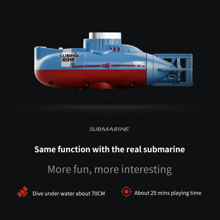 LSRC Mini USB Charging Remote Control Submarine Children Toy(White)