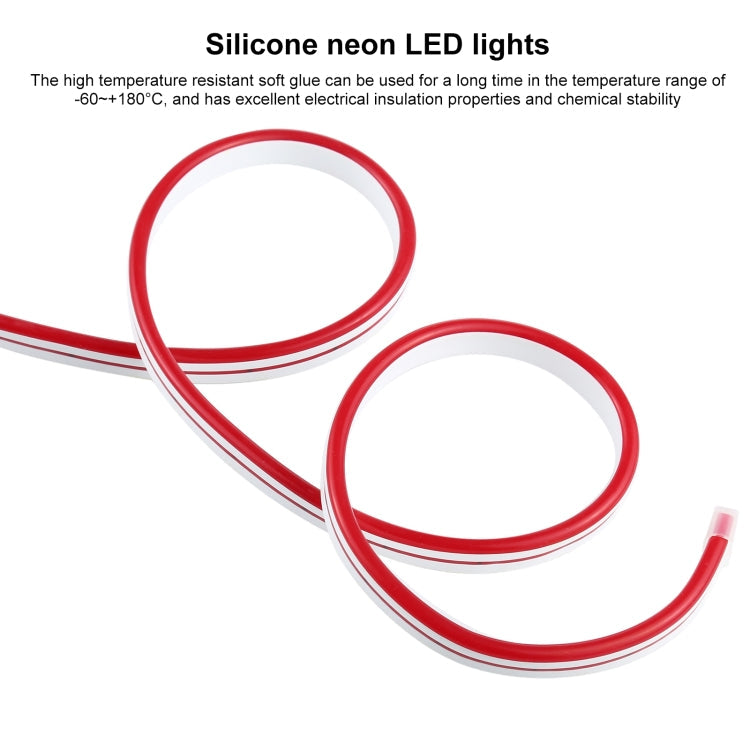 CJ-1206 12V 6A 5m IP65 Waterproof Silicone Neon LED Strip Light(Red)