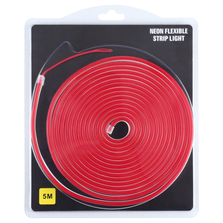 CJ-1206 12V 6A 5m IP65 Waterproof Silicone Neon LED Strip Light(Red)