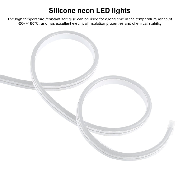 CJ-1206 12V 6A 5m IP65 Waterproof Silicone Neon LED Strip Light(White)