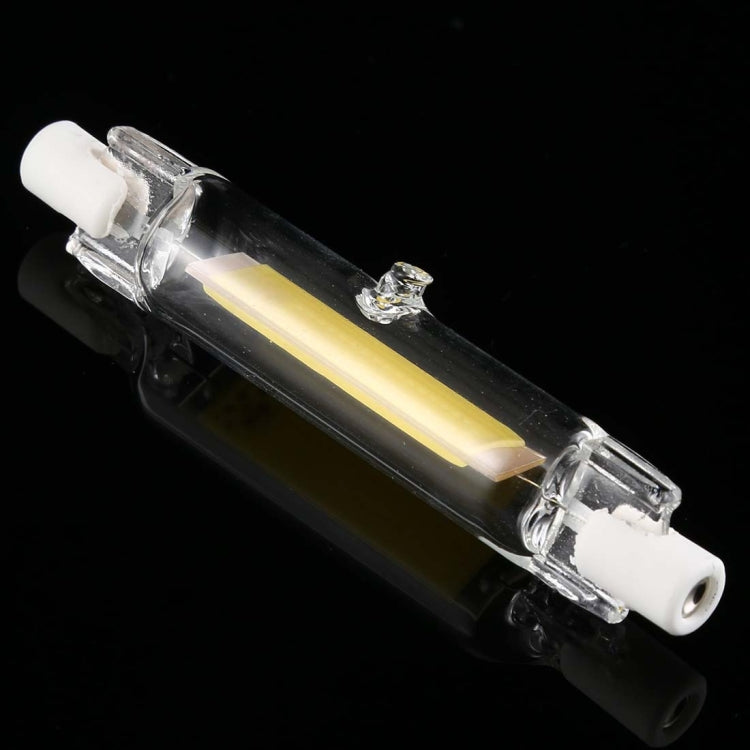 R7S 220V 5W 78mm COB LED Bulb Glass Tube Replacement Halogen Lamp Spot Light(6000K White Light)
