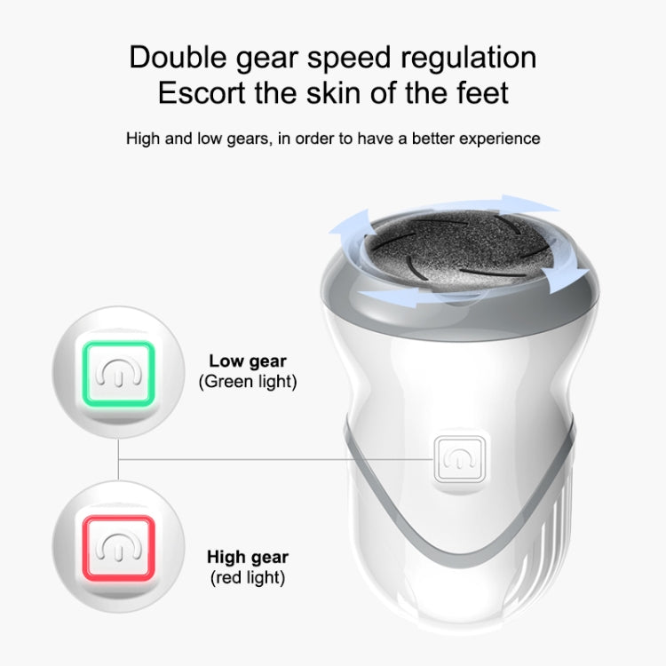 Electric Vacuum Design Foot Grinder Household Multifunctional Pedicure Calluses Foot Care, Specification:Silver Foot Grinder