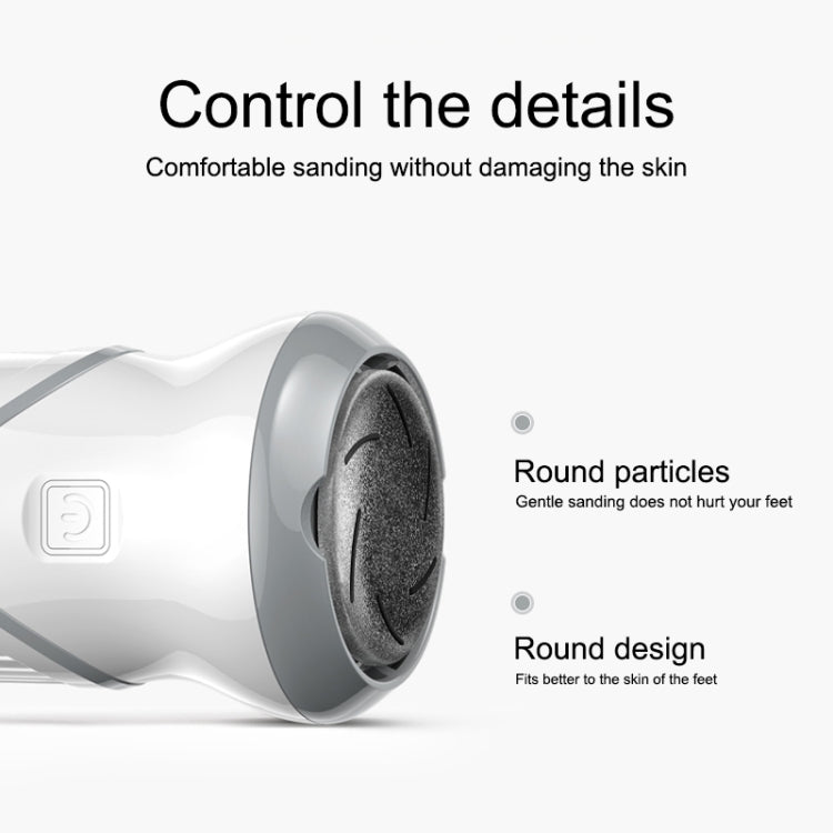 Electric Vacuum Design Foot Grinder Household Multifunctional Pedicure Calluses Foot Care, Specification:Silver Foot Grinder