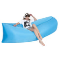 Outdoor Portable Lazy Water Inflatable Sofa Beach Grass Air Bed, Size: 200 x 70cm(Sky Blue)