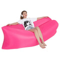 Outdoor Portable Lazy Water Inflatable Sofa Beach Grass Air Bed, Size: 200 x 70cm(Rose Red)