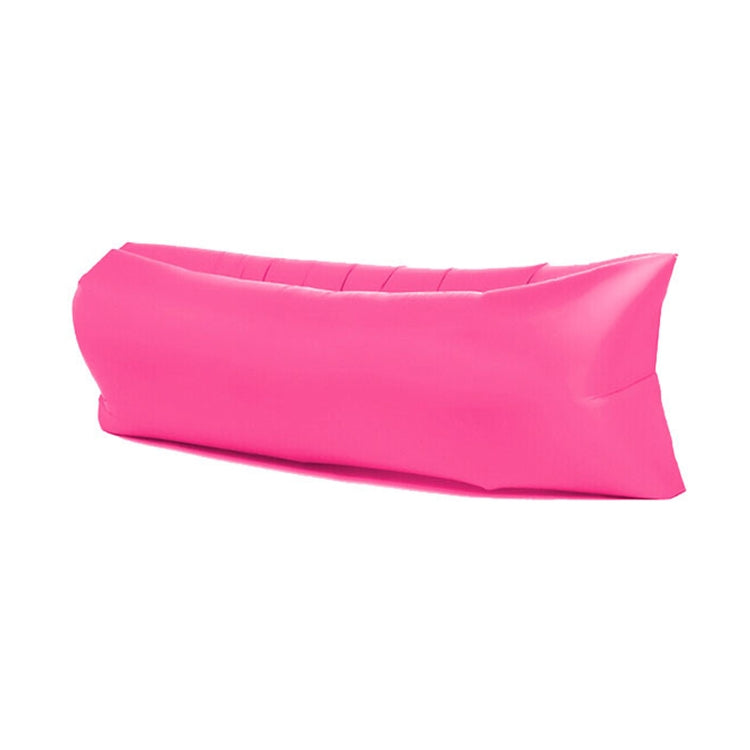Outdoor Portable Lazy Water Inflatable Sofa Beach Grass Air Bed, Size: 200 x 70cm(Rose Red)
