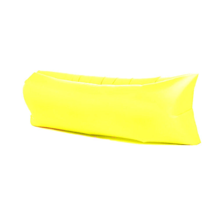 Outdoor Portable Lazy Water Inflatable Sofa Beach Grass Air Bed, Size: 200 x 70cm(Yellow)