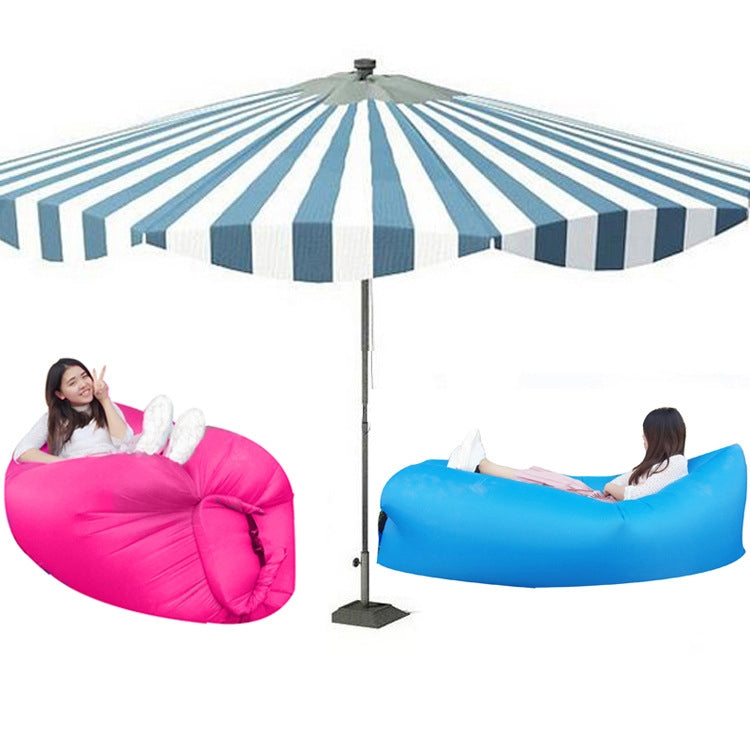 Outdoor Portable Lazy Water Inflatable Sofa Beach Grass Air Bed, Size: 200 x 70cm(Orange)