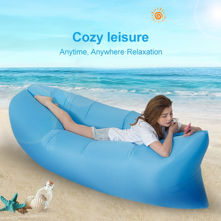Outdoor Portable Lazy Water Inflatable Sofa Beach Grass Air Bed, Size: 200 x 70cm(Purple)