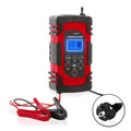 DEMUDA DC-80 Car Battery Charger 12V/24V Intelligent Pulse Repair Type Lead-acid Battery, Plug Type:EU Plug(Red)