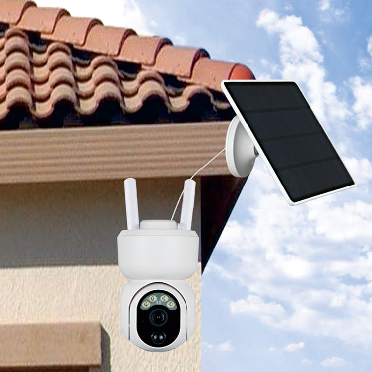 T24 1080P IP65 Waterproof Solar Smart PTZ Camera, Support Full-color Night Vision & Two-way Voice Intercom & AI Humanoid Detection Alarm, WiFi Version