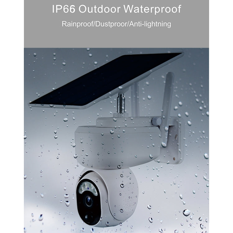 T24 1080P IP65 Waterproof Solar Smart PTZ Camera, Support Full-color Night Vision & Two-way Voice Intercom & AI Humanoid Detection Alarm, WiFi Version