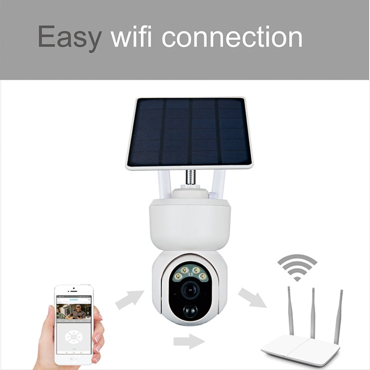 T24 1080P IP65 Waterproof Solar Smart PTZ Camera, Support Full-color Night Vision & Two-way Voice Intercom & AI Humanoid Detection Alarm, 4G European Version