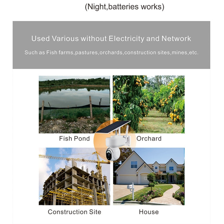 T24 1080P IP65 Waterproof Solar Smart PTZ Camera, Support Full-color Night Vision & Two-way Voice Intercom & AI Humanoid Detection Alarm, 4G US Version