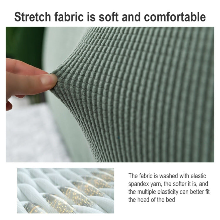 Polar Fleece Elastic Full Covered Headboard Dust Cover, Size:200cm(Metal Gray)