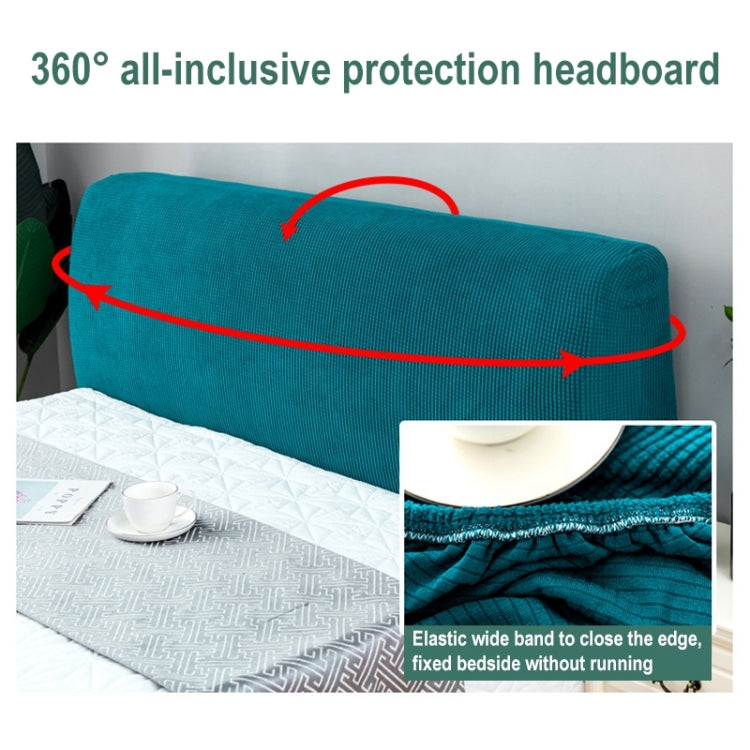 Polar Fleece Elastic Full Covered Headboard Dust Cover, Size:200cm(Pink)