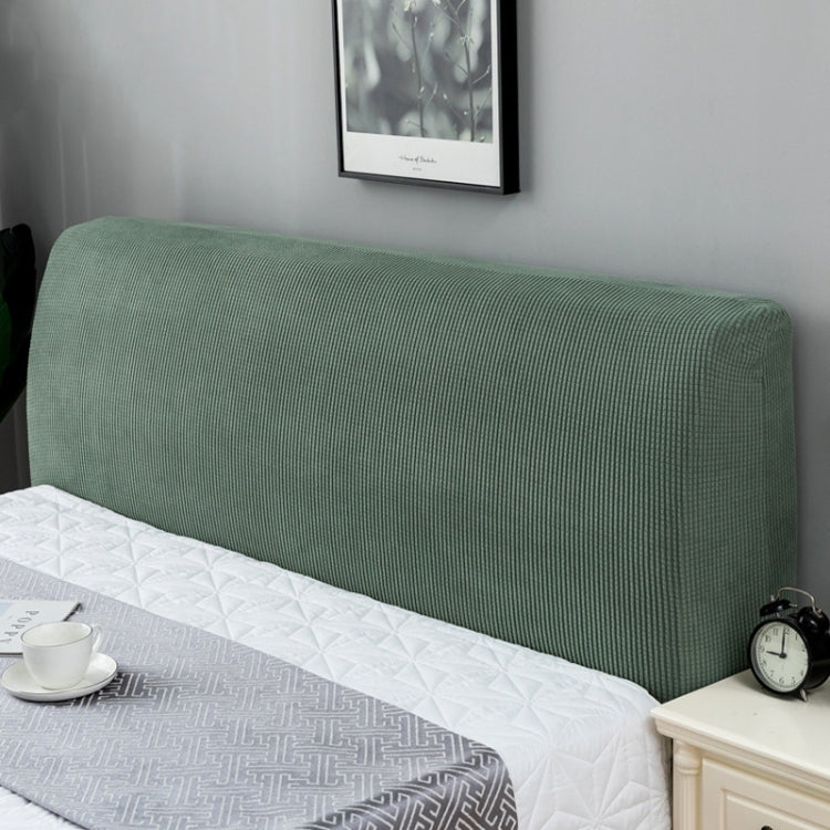 Polar Fleece Elastic Full Covered Headboard Dust Cover, Size:220cm(Green)