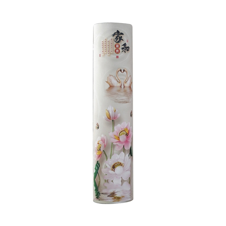 Elastic Cloth Cabinet Type Air Conditioner Dust Cover, Size:185 x 40cm(Swan and Lotus)