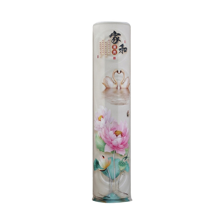 Elastic Cloth Cabinet Type Air Conditioner Dust Cover, Size:185 x 40cm(Swan and Lotus)
