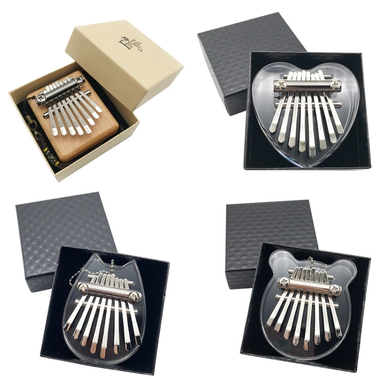 Mini 8 Tone Thumb Piano Kalimba Musical Instruments, Random Packaging(Acrylic Chinchilla)