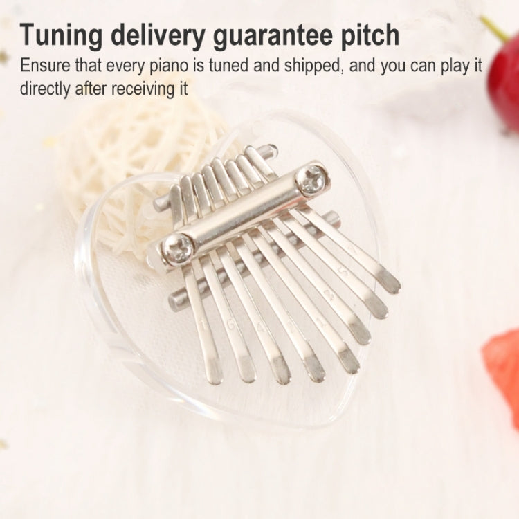 Mini 8 Tone Thumb Piano Kalimba Musical Instruments, Random Packaging(Acrylic Chinchilla)