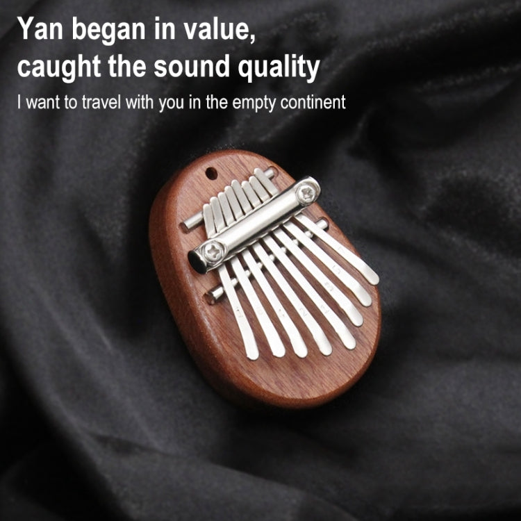 Mini 8 Tone Thumb Piano Kalimba Musical Instruments, Random Packaging(Acrylic Heart)