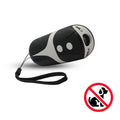 RC-534 Handheld Portable Ultrasonic Dog Repeller with LED Lights(Black + White)