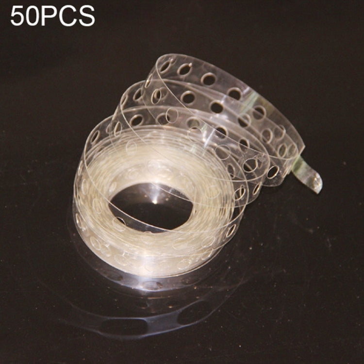 50 PCS DIY Latex Balloons Modeling Tool Plastic Balloon Chain Tie Knob Tool Birthday Party Wedding Decoration Supplies, Length: 5m(Single Hole)