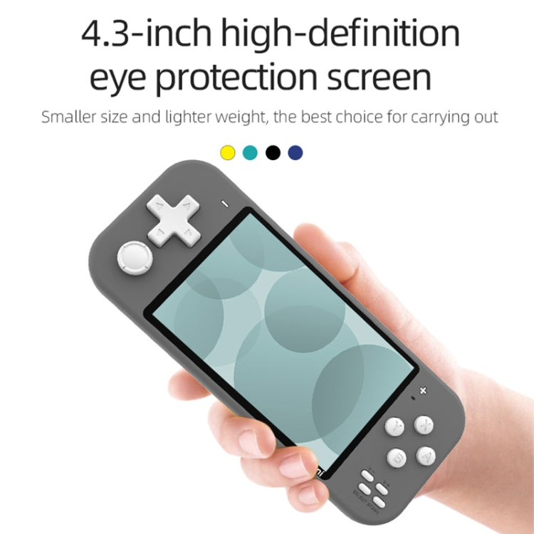 X20 mini Classic Games Handheld Game Console with 4.3 inch Screen & 8GB Memory(Grey)