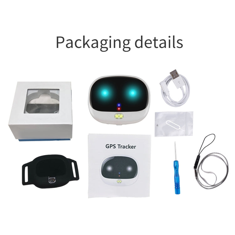 ReachFar RF-V47 IP67 Multi-function Mini GPS Pet Tracker with LED Light & Silicone Case(Black)