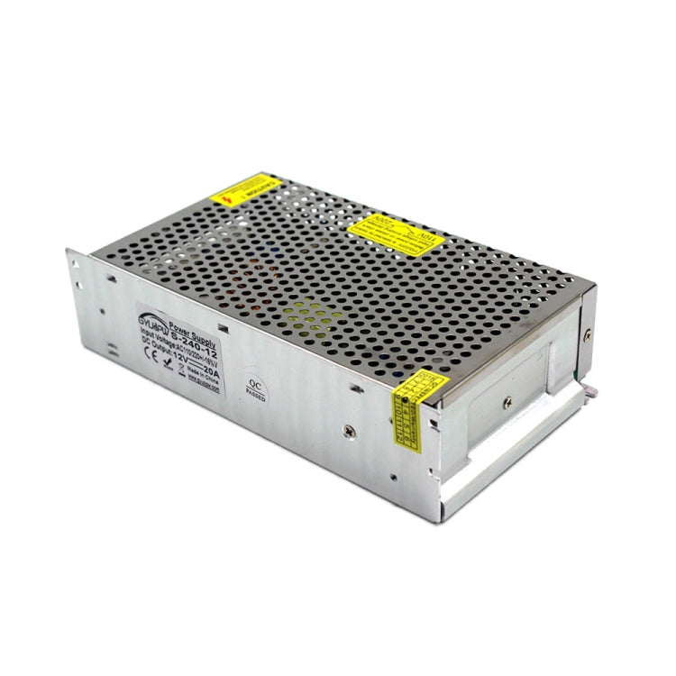S-240-12 DC12V 20A 240W LED Regulated Switching Power Supply, Size: 200 x 110 x 49mm