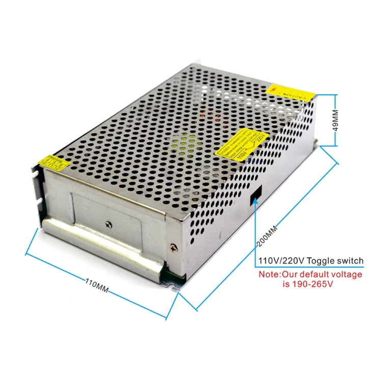 S-240-12 DC12V 20A 240W LED Regulated Switching Power Supply, Size: 200 x 110 x 49mm