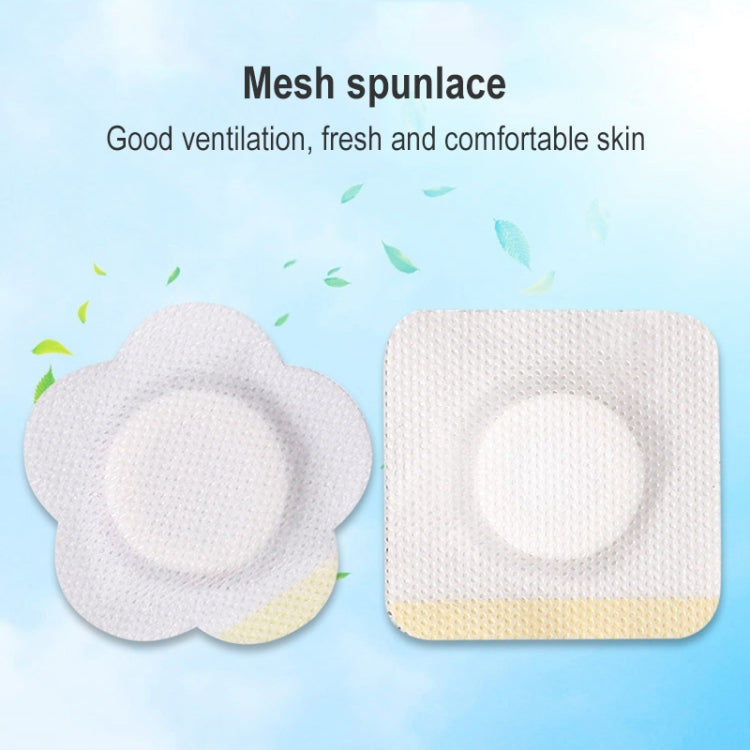 50pcs 043 Non-woven Stickers Wound Anti-seepage Three-volt Medicinal Patch, Size:7x7x3cm (Plum Shape)