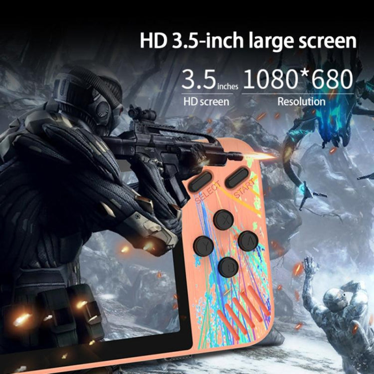 G3 Macaron 3.5 inch Screen Handheld Game Console for Dual Players Built-in 800 Games(Blue)