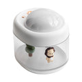 J221 Multifunctional Night Light Projection Humidifier(White Lion)