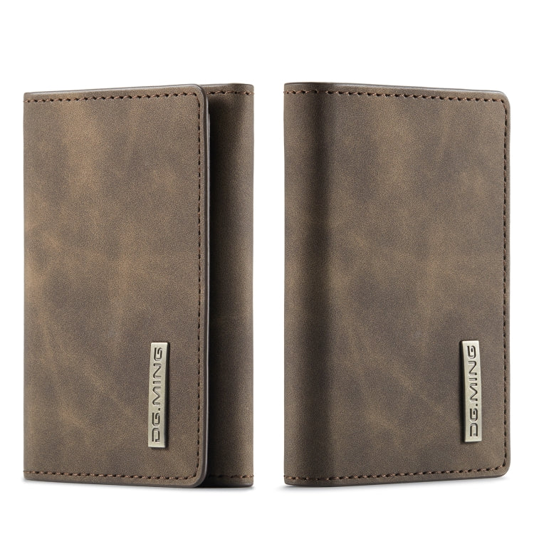 DG.MING M1 Series 3-Fold Multi Card Wallet(Coffee)